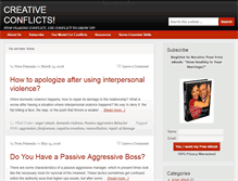 Tablet Screenshot of creativeconflicts.com